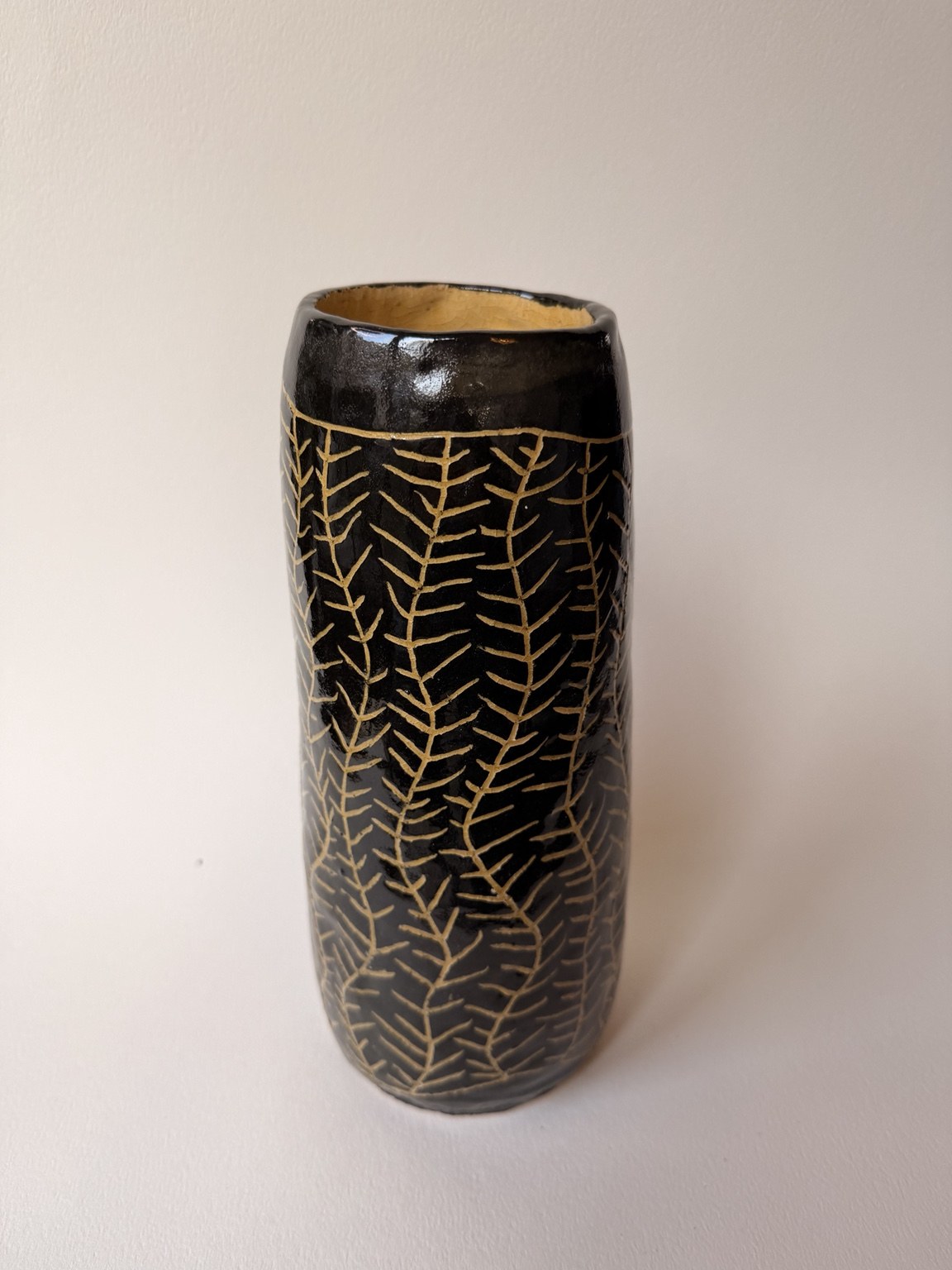 Black and Ochre Vase
