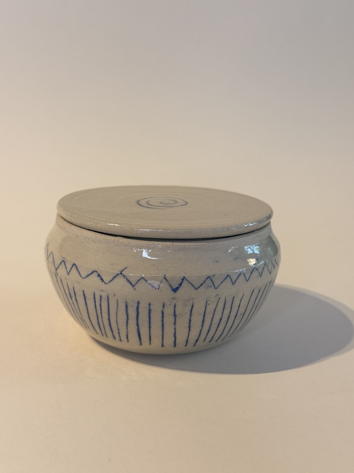 Cobalt Lidded Jar