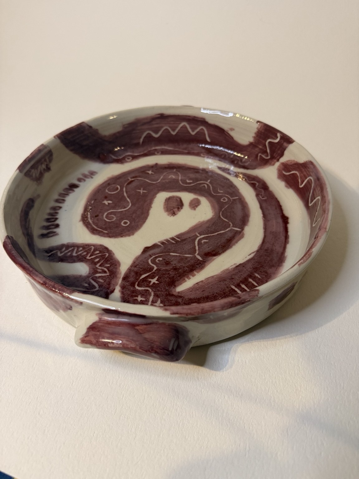 Curling Motif Dish