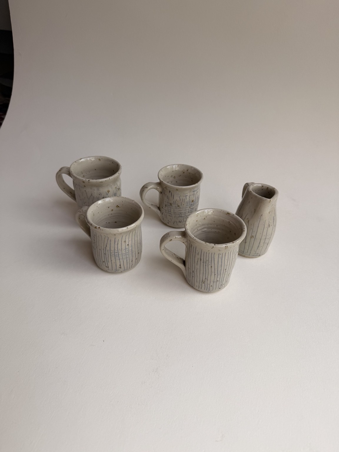 Fine Line Cups and Jug